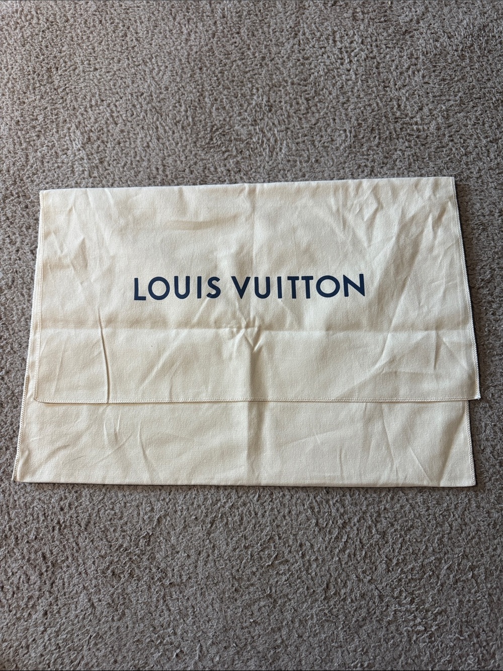 Louis Vuitton Cream Dust Bag